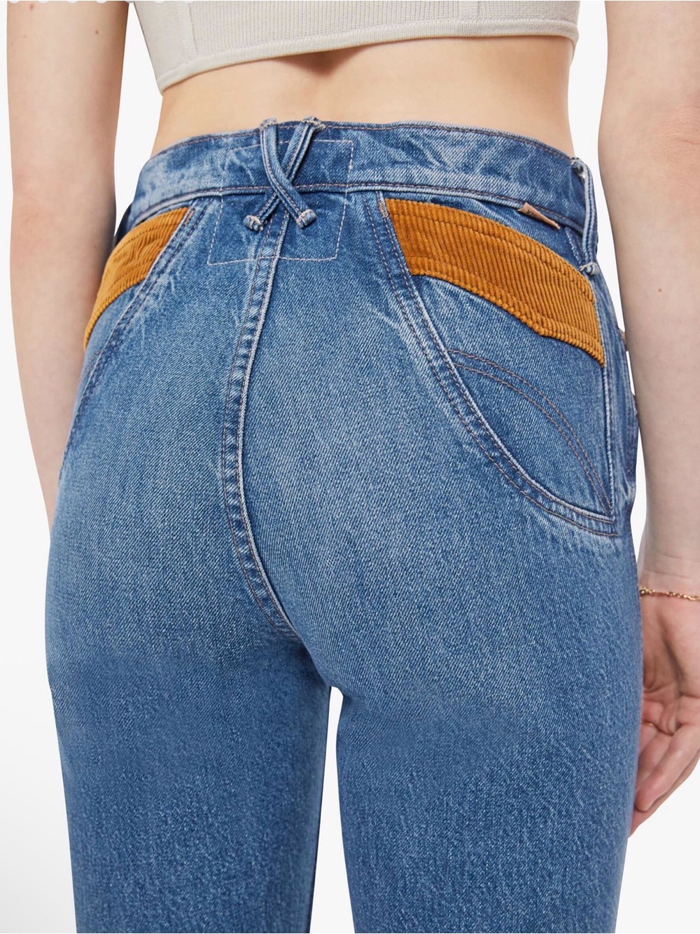 MOTHER Pointy Pocket Doozy Heel Jean - Picture 5 of 5